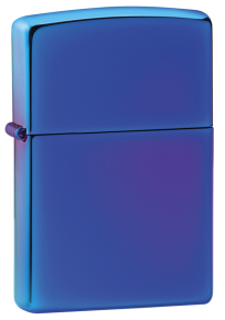 Zippo 29899 Зажигалка Classic с покрытием High Polish Indigo, латунь/сталь, синяя, глянцевая, 36x12x56 мм