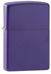 237 Зажигалка ZIPPO Classic с покрытием Purple Matte, латунь/сталь, фиолетовая, матовая, 36x12x56 мм