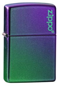 49146ZL Зажигалка ZIPPO Classic с покрытием Iridescent, латунь/сталь, фиолетовая, матовая, 36x12x56 мм