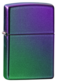 49146 Зажигалка ZIPPO Classic с покрытием Iridescent, латунь/сталь, фиолетовая, матовая, 36x12x56 мм