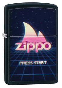 49115 Зажигалка ZIPPO Classic с покрытием Black Matte, латунь/сталь, чёрная, матовая, 36x12x56 мм