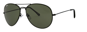 OB36-05 Очки солнцезащитные ZIPPO, унисекс, чёрные, оправа из меди