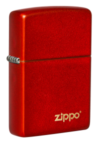 49475ZL Зажигалка ZIPPO Classic с покрытием Metallic Red, латунь/сталь, красная, матовая, 38x13x57 мм