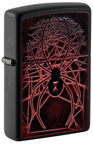 49791 Зажигалка ZIPPO Spider Design с покрытием Black Matte, латунь/сталь, чёрная, матовая, 38x13x57 мм