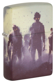 49807 Зажигалка ZIPPO Zombie Design с покрытием 540 Matte, латунь/сталь, белая, матовая, 38x13x57 мм