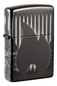 48738 Зажигалка ZIPPO Classic с покрытием High Polish Black, латунь/сталь, черная, глянцевая, 38x13x57 мм